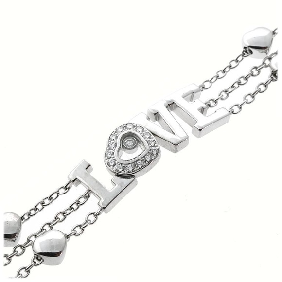 Chopard Jewelry Chopard Happy Diamond 8k White Gold Love
